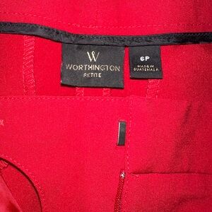 Worthington Men's Bold Red Dress Pants